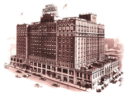 The Peabody Hotel in 1925 Memphis, TN