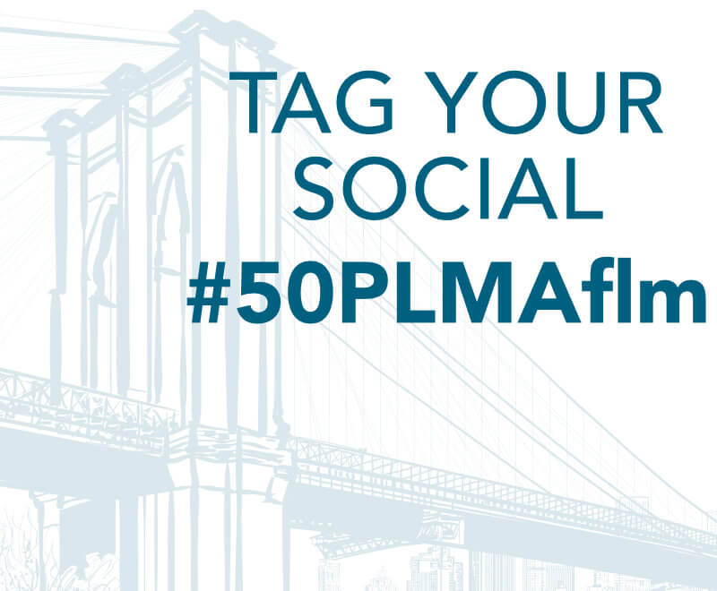 Tag the 50th PLMA Conference on social with #50PLMAflm